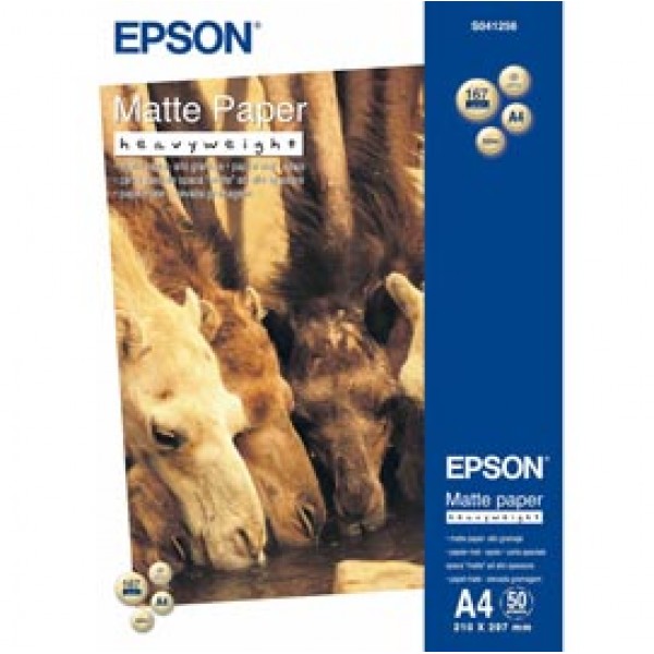 Epson - Matte Paper Heavy Weight - A4 - 50 Fogli - C13S041256