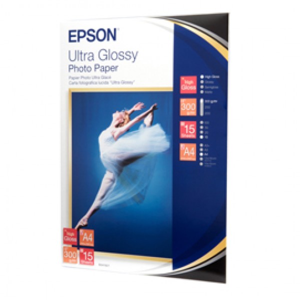 Epson - Ultra Glossy Photo Paper - A4 - 15 Fogli - C13S041927