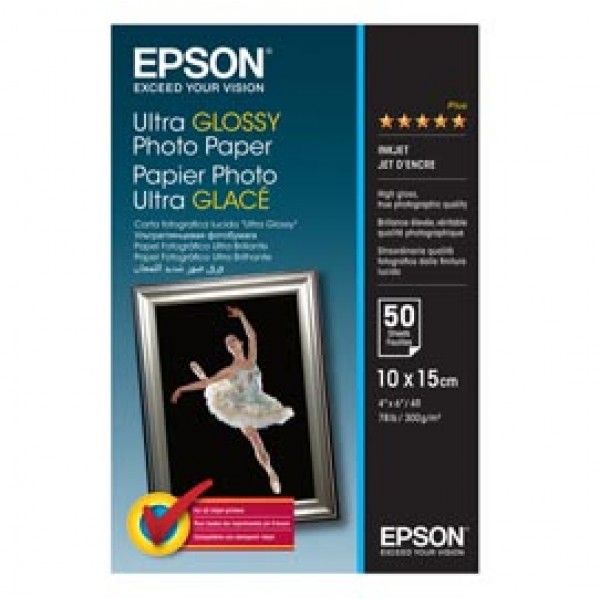 Epson - Ultra Glossy Photo Paper - 10 x 15 cm - 50 Fogli - C13S041943