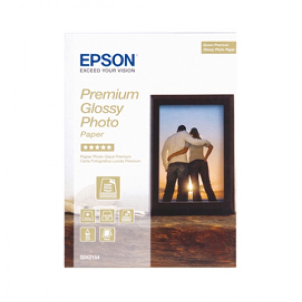 Epson - Premium Glossy Photo Paper - 13x18cm - 30 Fogli - C13S042154 Epson - Premium Glossy Photo Paper - 13x18cm - 30 Fogli - C13S042154