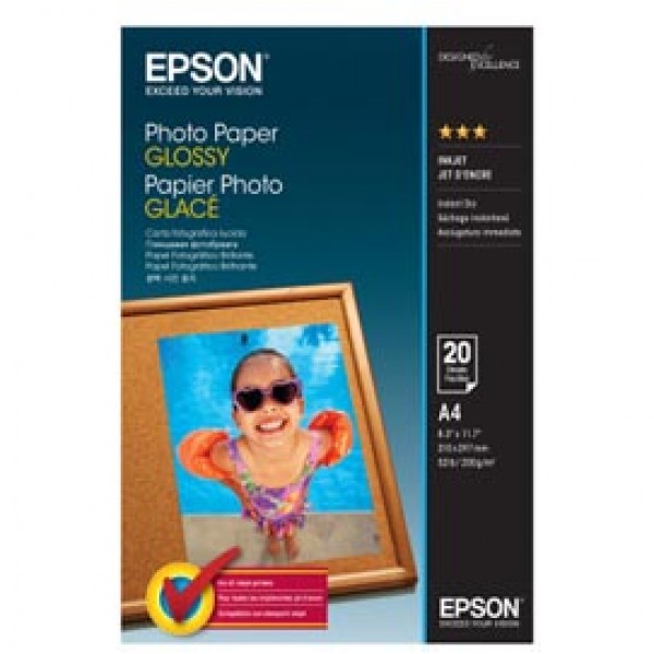 Epson - Photo Paper Glossy - A4 - 20 Fogli - C13S042538