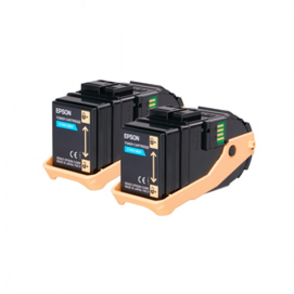 Epson - Toner Confezione doppia - Ciano - S050608 - C13S050608 - 15.000 pag Epson - Toner Confezione doppia - Ciano - S050608 - C13S050608 - 15.000 pag