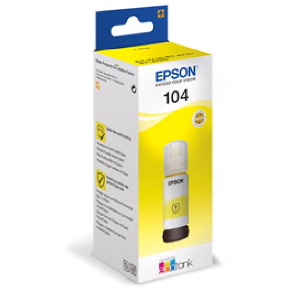 Epson - Tanica - 104  - Giallo - C13T00P440  - 65ml