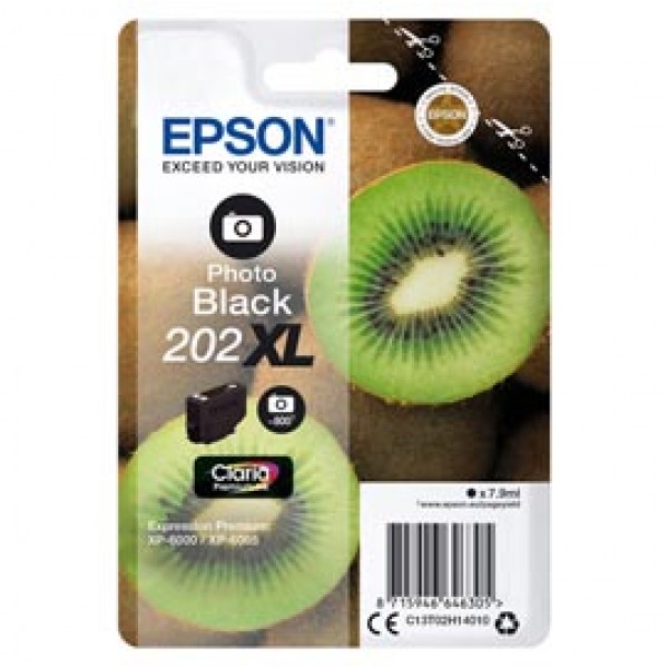 Epson - Cartuccia ink - 202XL - Nero Photo - C13T02H14010 - 7,9ml Epson - Cartuccia ink - 202XL - Nero Photo - C13T02H14010 - 7,9ml