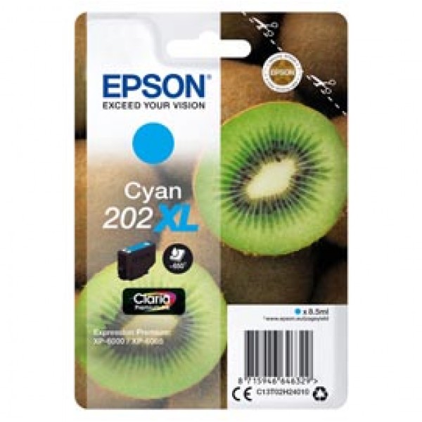 Epson - Cartuccia ink - 202XL - Ciano - C13T02H24010 - 8,5ml Epson - Cartuccia ink - 202XL - Ciano - C13T02H24010 - 8,5ml
