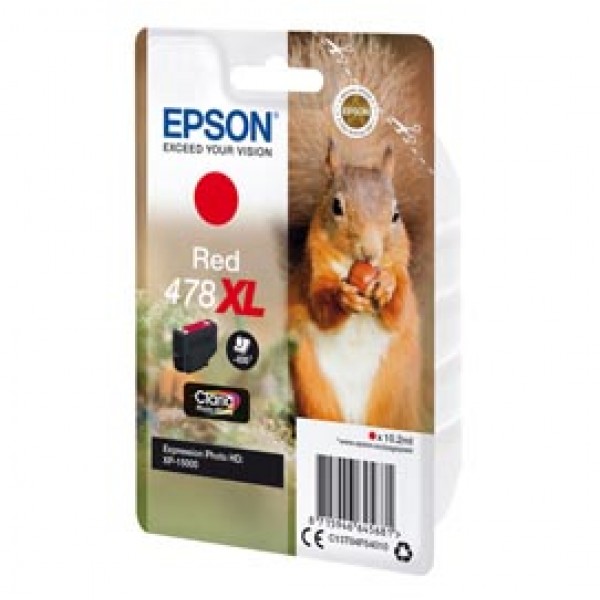 Epson - Cartuccia ink - 478XL - Rosso - C13T04F54010 - 10,2ml Epson - Cartuccia ink - 478XL - Rosso - C13T04F54010 - 10,2ml
