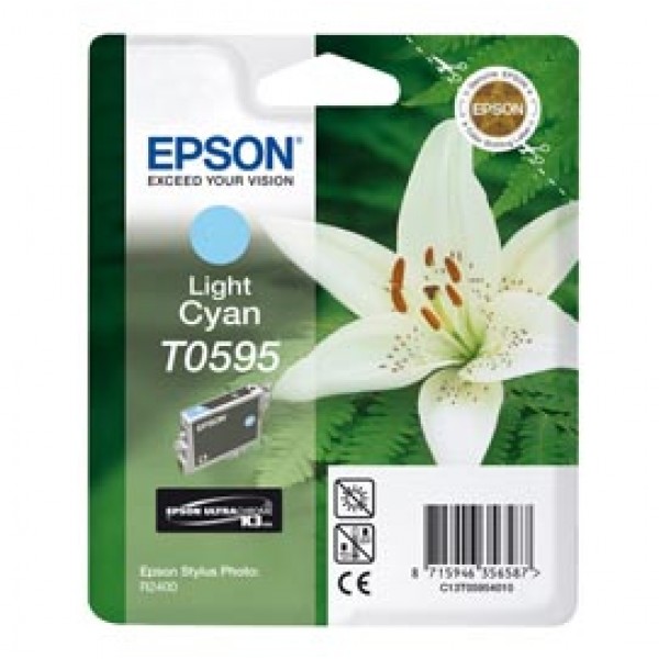 Epson - Cartuccia ink - Ciano chiaro - T0595 - C13T05954010 - 13ml Epson - Cartuccia ink - Ciano chiaro - T0595 - C13T05954010 - 13ml