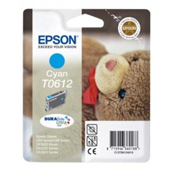 Epson - Cartuccia ink - Ciano - T0612 - C13T06124010 - 8ml Epson - Cartuccia ink - Ciano - T0612 - C13T06124010 - 8ml