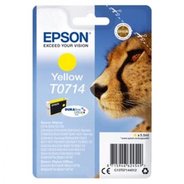 Epson - Cartuccia ink - Giallo - T0714 - C13T07144012 - 5,5ml