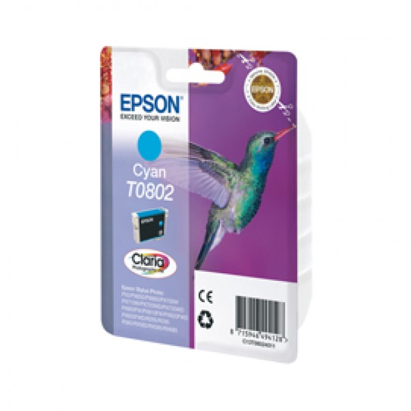 Epson - Cartuccia ink - Ciano Photo - T0802 - C13T08024011  - 7,4ml