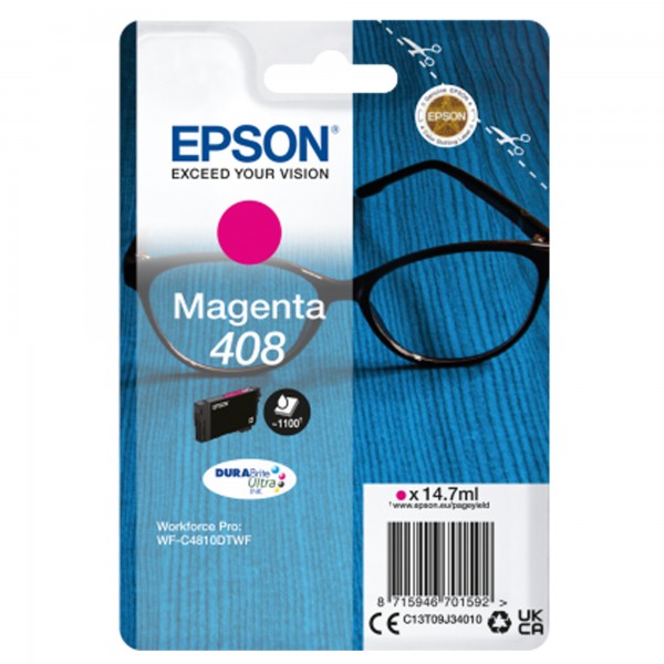Epson - Cartuccia DuraBrite Ultra 408 - Magenta - C13T09J34010 Epson - Cartuccia DuraBrite Ultra 408 - Magenta - C13T09J34010