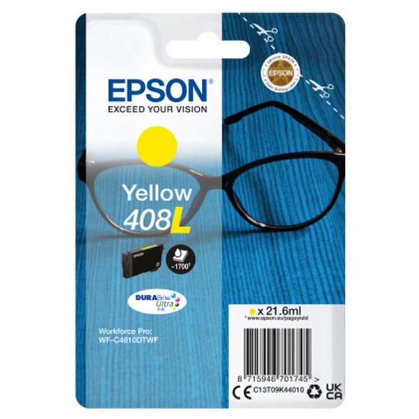 Epson - Cartuccia DuraBrite Ultra 408L - Giallo - C13T09K44010 Epson - Cartuccia DuraBrite Ultra 408L - Giallo - C13T09K44010