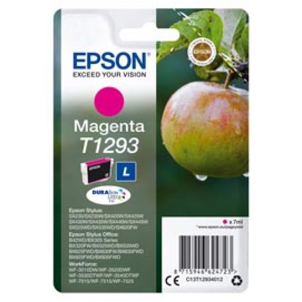 Epson - Cartuccia ink - Magenta - T1293 - C13T12934012 - 7ml Epson - Cartuccia ink - Magenta - T1293 - C13T12934012 - 7ml