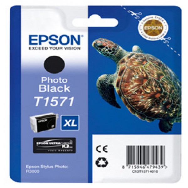 Epson - Cartuccia ink - Nero Photo - T1571 - C13T15714010 - 25,9ml Epson - Cartuccia ink - Nero Photo - T1571 - C13T15714010 - 25,9ml