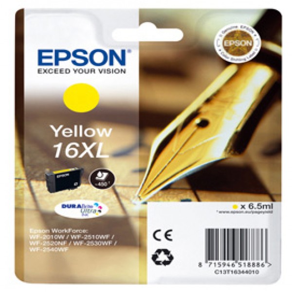 Epson - Cartuccia ink - 16XL - Giallo - C13T16344012 - 6,5ml Epson - Cartuccia ink - 16XL - Giallo - C13T16344012 - 6,5ml