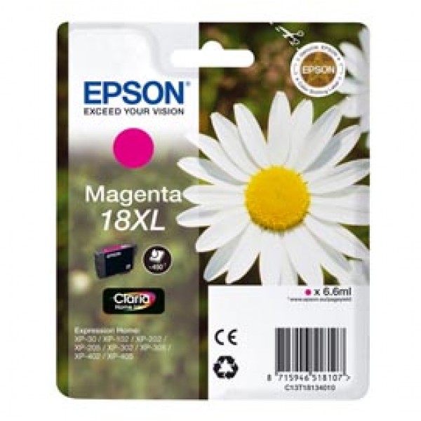 Epson - Cartuccia ink - 18XL - Magenta - C13T18134012 - 6,6ml