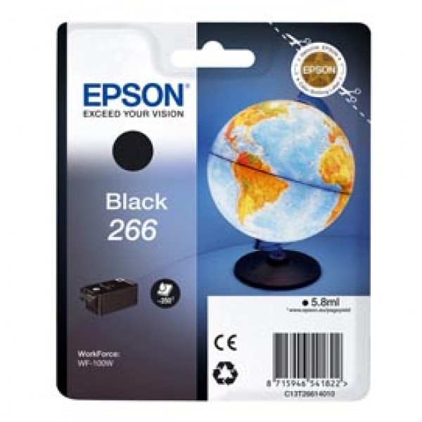 Epson - Cartuccia ink - 266 - Nero - C13T26614010 - 5,8ml Epson - Cartuccia ink - 266 - Nero - C13T26614010 - 5,8ml