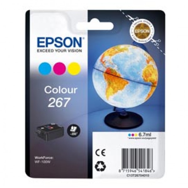 Epson - Cartuccia ink - 267 - C/M/Y -  C13T26704010  - 6,7ml