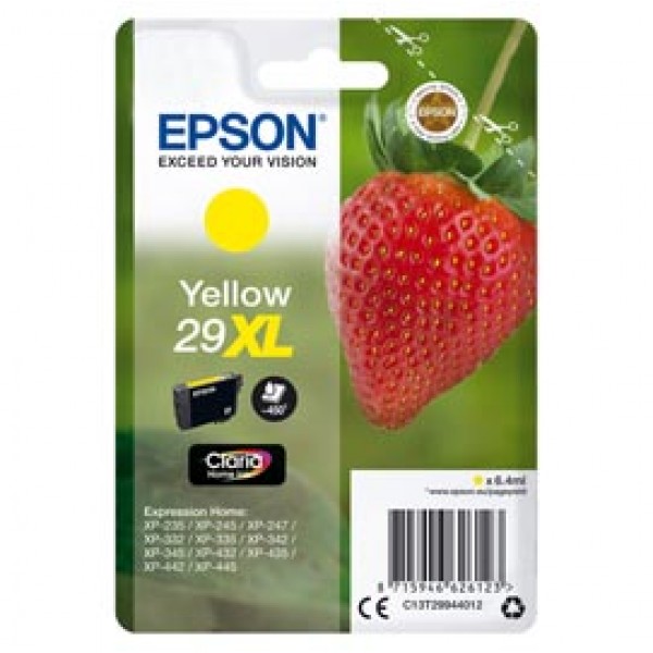 Epson - Cartuccia ink - 29XL - Giallo - C13T29944012 - 6,4ml Epson - Cartuccia ink - 29XL - Giallo - C13T29944012 - 6,4ml