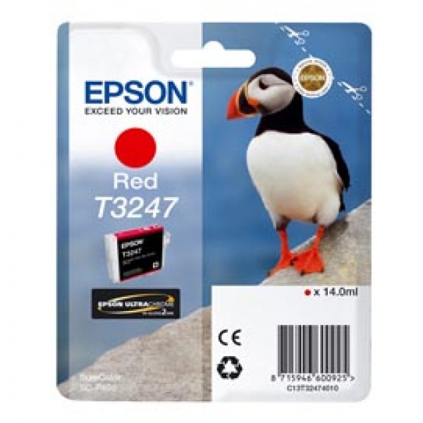 Epson - Cartuccia ink - Rosso - T3247 - C13T32454010 - 14ml Epson - Cartuccia ink - Rosso - T3247 - C13T32454010 - 14ml