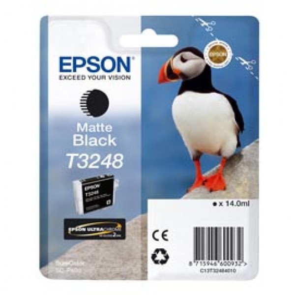 Epson - Cartuccia ink - Nero opaca - T3248 - C13T32484010 - 14ml Epson - Cartuccia ink - Nero opaca - T3248 - C13T32484010 - 14ml