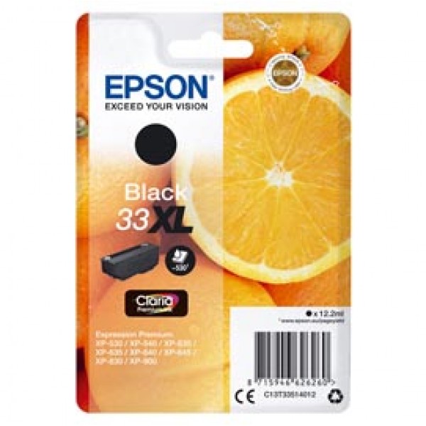 Epson - Cartuccia ink - 33XL - Nero - C13T33514012 - 12,2ml Epson - Cartuccia ink - 33XL - Nero - C13T33514012 - 12,2ml