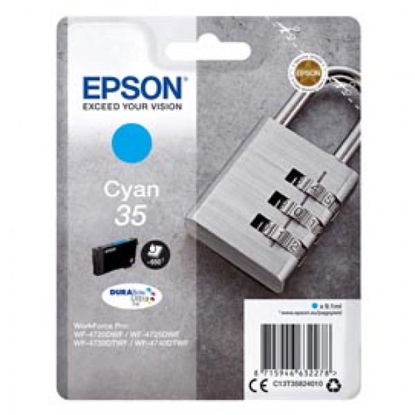 Epson - Cartuccia ink - 35 - Ciano - C13T35824010 - 9,1ml Epson - Cartuccia ink - 35 - Ciano - C13T35824010 - 9,1ml