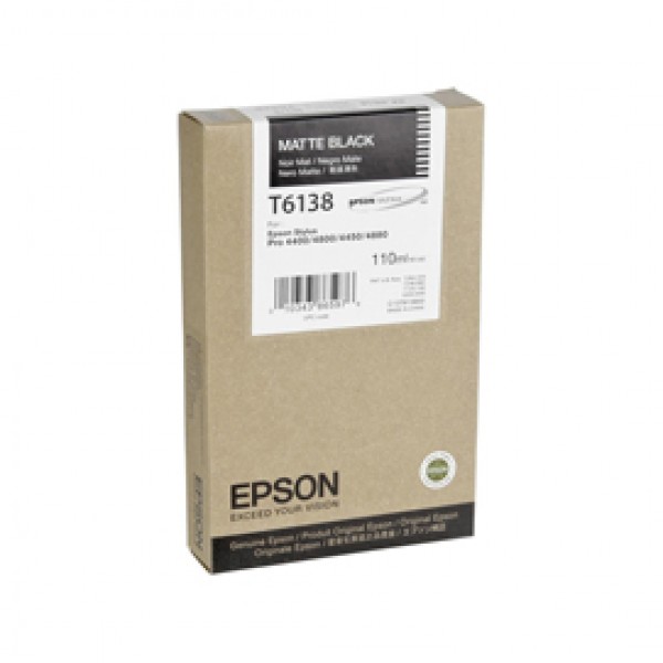 Epson - Tanica - Nero opaco - C13T613800 - 110ml