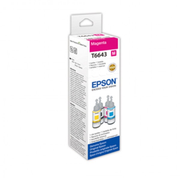 Epson - Flacone - Magenta - T6643 - C13T664340 - 70ml Epson - Flacone - Magenta - T6643 - C13T664340 - 70ml