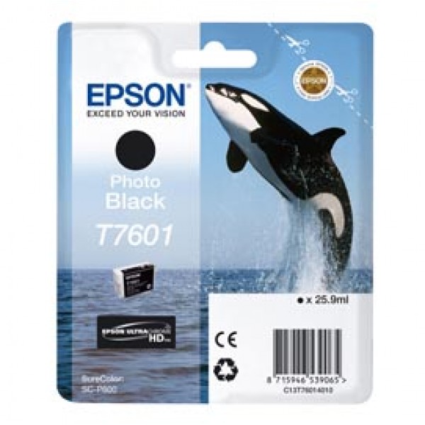 Epson - Cartuccia ink - Nero Photo - T7601 - C13T76014010 - 25,9ml Epson - Cartuccia ink - Nero Photo - T7601 - C13T76014010 - 25,9ml
