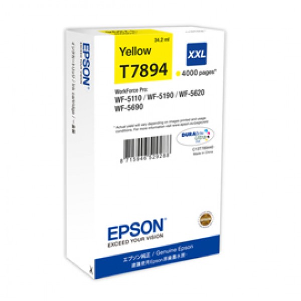 Epson - Tanica - Giallo - T7894 - C13T789440 - 34,2ml Epson - Tanica - Giallo - T7894 - C13T789440 - 34,2ml