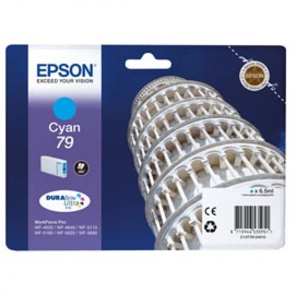 Epson - Tanica - 79 - Ciano - C13T79124010 - 6,5ml Epson - Tanica - 79 - Ciano - C13T79124010 - 6,5ml