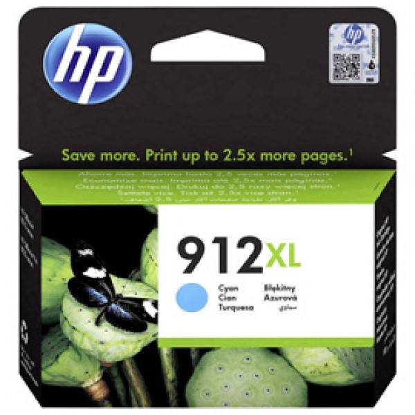 Hp - Cartuccia inchiostro - 912XL - Ciano - 3YL81AE - 825 pag Hp - Cartuccia inchiostro - 912XL - Ciano - 3YL81AE - 825 pag