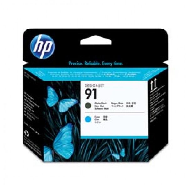 Hp - Testina di stampa - 91 - Nero opaco / Ciano - C9460A - 775 pag Hp - Testina di stampa - 91 - Nero opaco / Ciano - C9460A - 775 pag