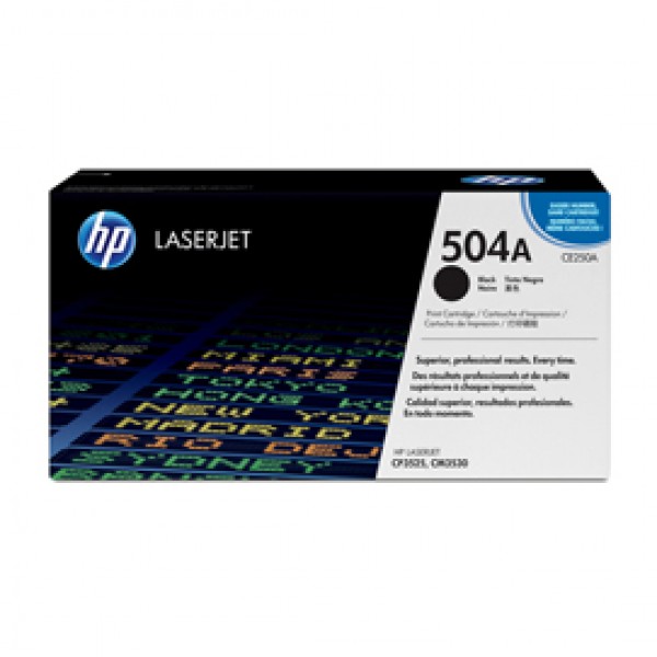 Hp - Toner - 504A - Nero - CE250A - 5.000 pag Hp - Toner - 504A - Nero - CE250A - 5.000 pag