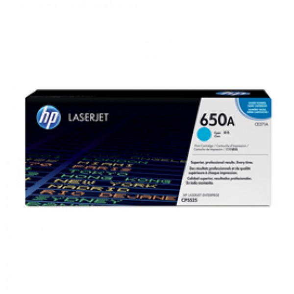 Hp - Toner - 650A - Ciano - CE271A - 15.000 pag Hp - Toner - 650A - Ciano - CE271A - 15.000 pag