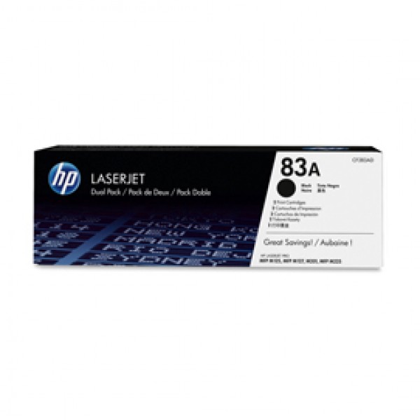 Hp - Confezione 2 Toner - 83A - Nero - CF283AD - 1.500 pag cad