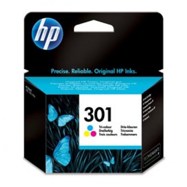 Hp - Cartuccia ink - 301 - C/M/Y - CH562EE - 165 pag Hp - Cartuccia ink - 301 - C/M/Y - CH562EE - 165 pag