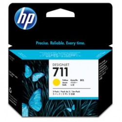 Hp - Confezione 3 cartucce ink - 711 - Giallo - CZ136A - 29ml cad