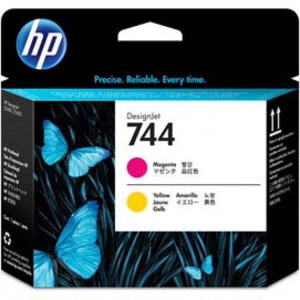 Hp - Testina - 744 - Magenta / Giallo - F9J87A - 6ml/cad Hp - Testina - 744 - Magenta / Giallo - F9J87A - 6ml/cad