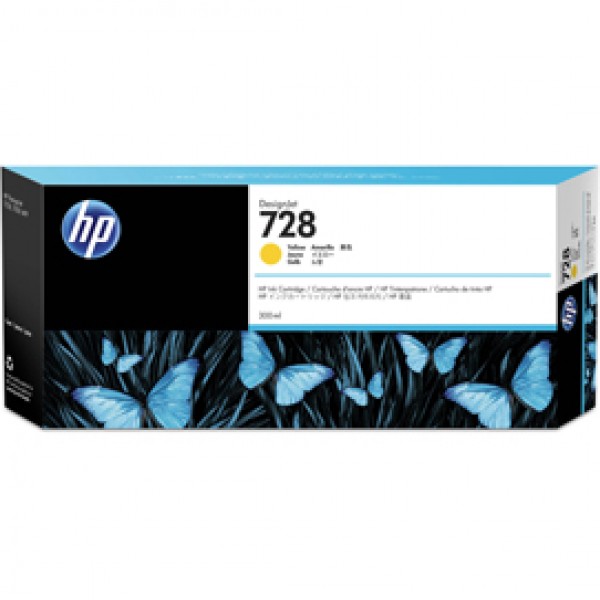 Hp - Cartuccia ink - 728 - Giallo - F9K15A - 300ml Hp - Cartuccia ink - 728 - Giallo - F9K15A - 300ml