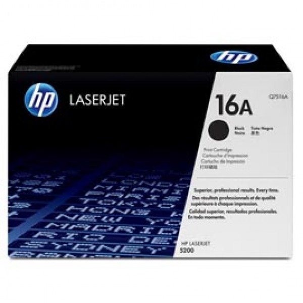 Hp - Toner - 16A - Nero - Q7516A - 12.000 pag Hp - Toner - 16A - Nero - Q7516A - 12.000 pag