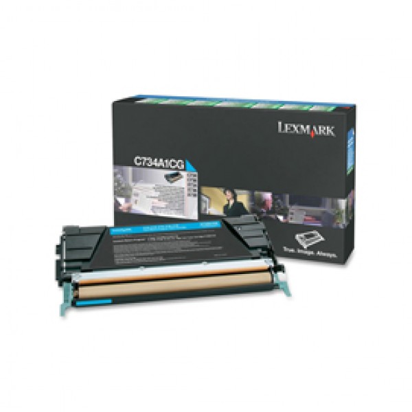 Lexmark - Toner - Ciano - C734A1CG - return program - 6.000 pag Lexmark - Toner - Ciano - C734A1CG - return program - 6.000 pag