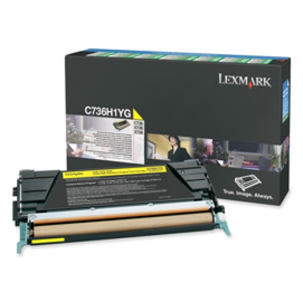 Lexmark - Toner - Giallo - C736H1YG - return program - 10.000 pag Lexmark - Toner - Giallo - C736H1YG - return program - 10.000 pag