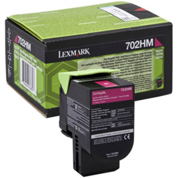 Lexmark - Toner - Magenta - 70C2HM0 - return program - 3.000 pag