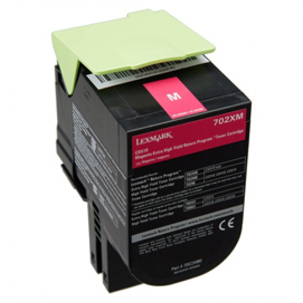 Lexmark - Toner - Magenta - 70C2XM0 - return program - 4.000 pag Lexmark - Toner - Magenta - 70C2XM0 - return program - 4.000 pag
