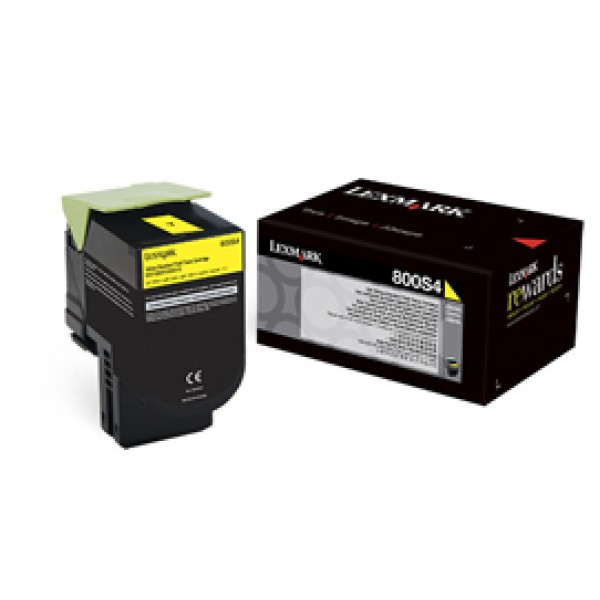 Lexmark - Toner - Giallo - 80C0S40 - 2.000 pag Lexmark - Toner - Giallo - 80C0S40 - 2.000 pag