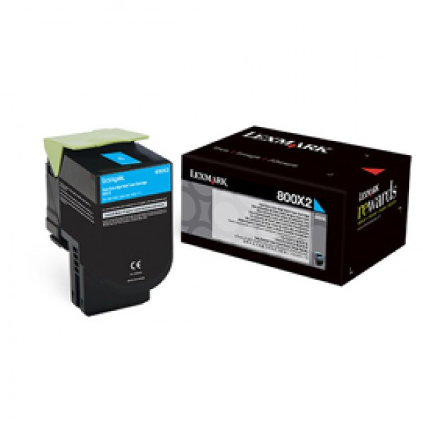 Lexmark - Toner - Ciano - 80C0X20 - 4.000 pag Lexmark - Toner - Ciano - 80C0X20 - 4.000 pag