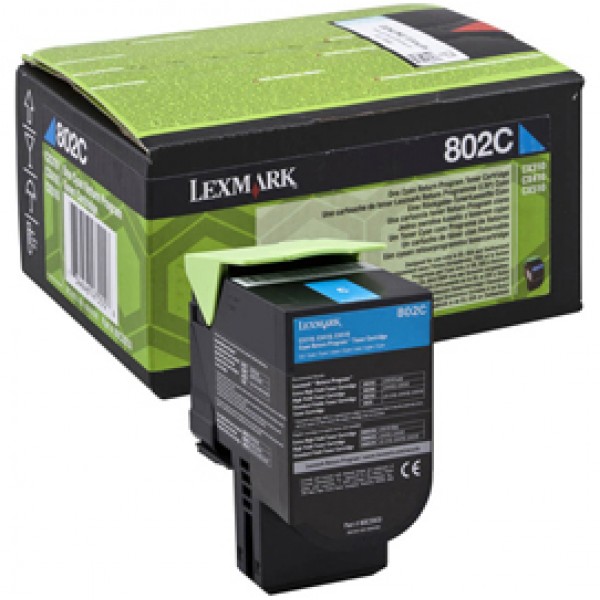 Lexmark - Toner - Ciano - 80C20C0 - return program - 1.000 pag Lexmark - Toner - Ciano - 80C20C0 - return program - 1.000 pag