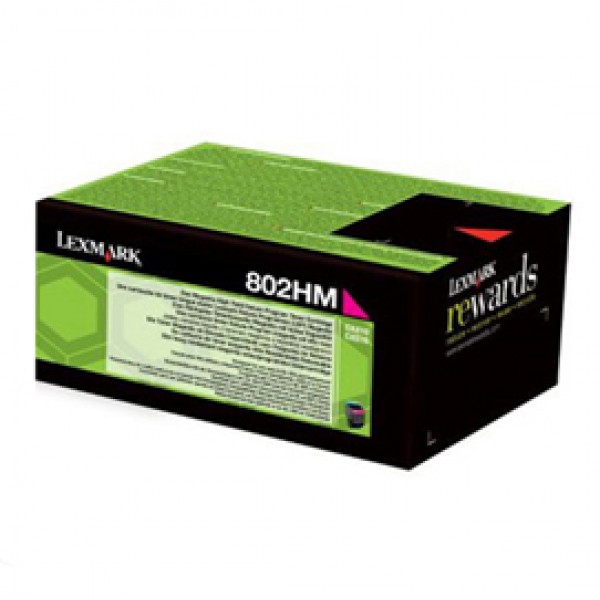 Lexmark - Toner - Magenta - 80C2HM0 - return program - 3.000 pag Lexmark - Toner - Magenta - 80C2HM0 - return program - 3.000 pag